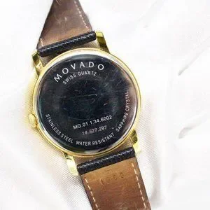 Movado | Accessories | Movado Mca8 Black Leather Watch  display picture 1